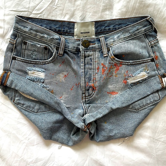 One Teaspoon denim Bandits shorts - Picture 1 of 5